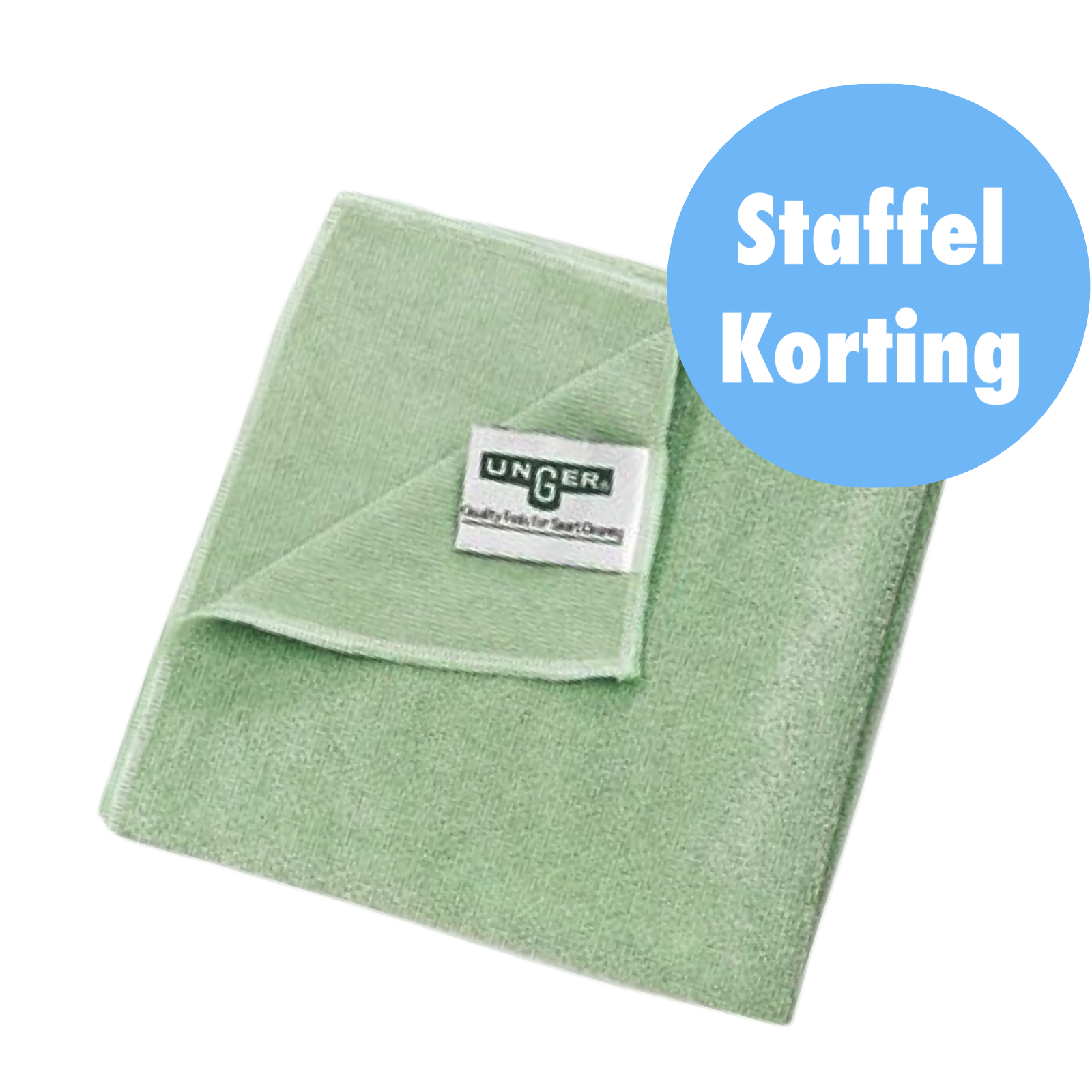 Unger SmartColor MicroWipe 200, Microvezeldoek, Groen - 10 stuks
