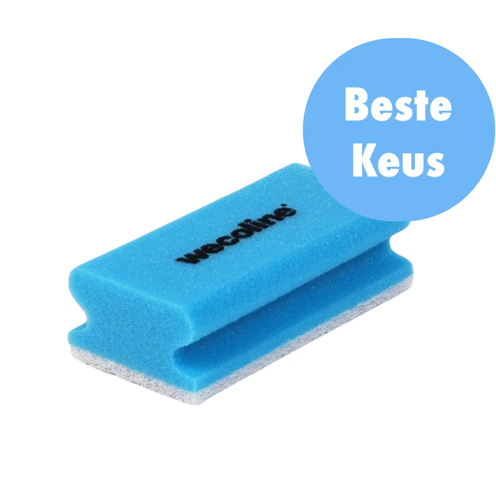 Wecoline - Schuurspons met Handgreep Blauw - 10 Stuks