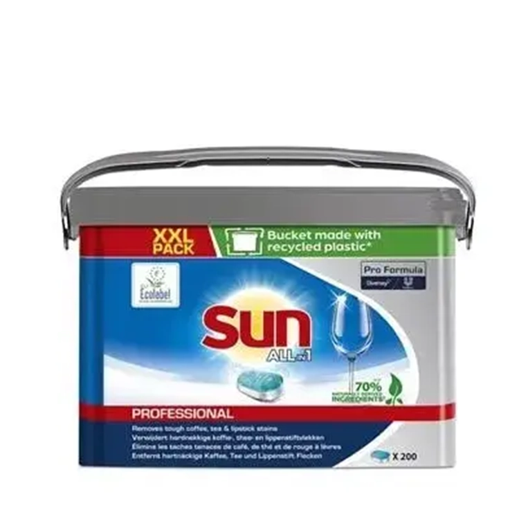 Sun, Pro Formula, Vaatwastabletten, 200 stuks