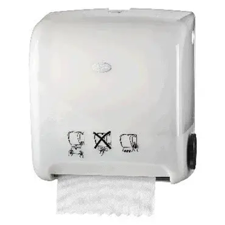 Pearl White handdoekautomaat autocut EuroMatic wit