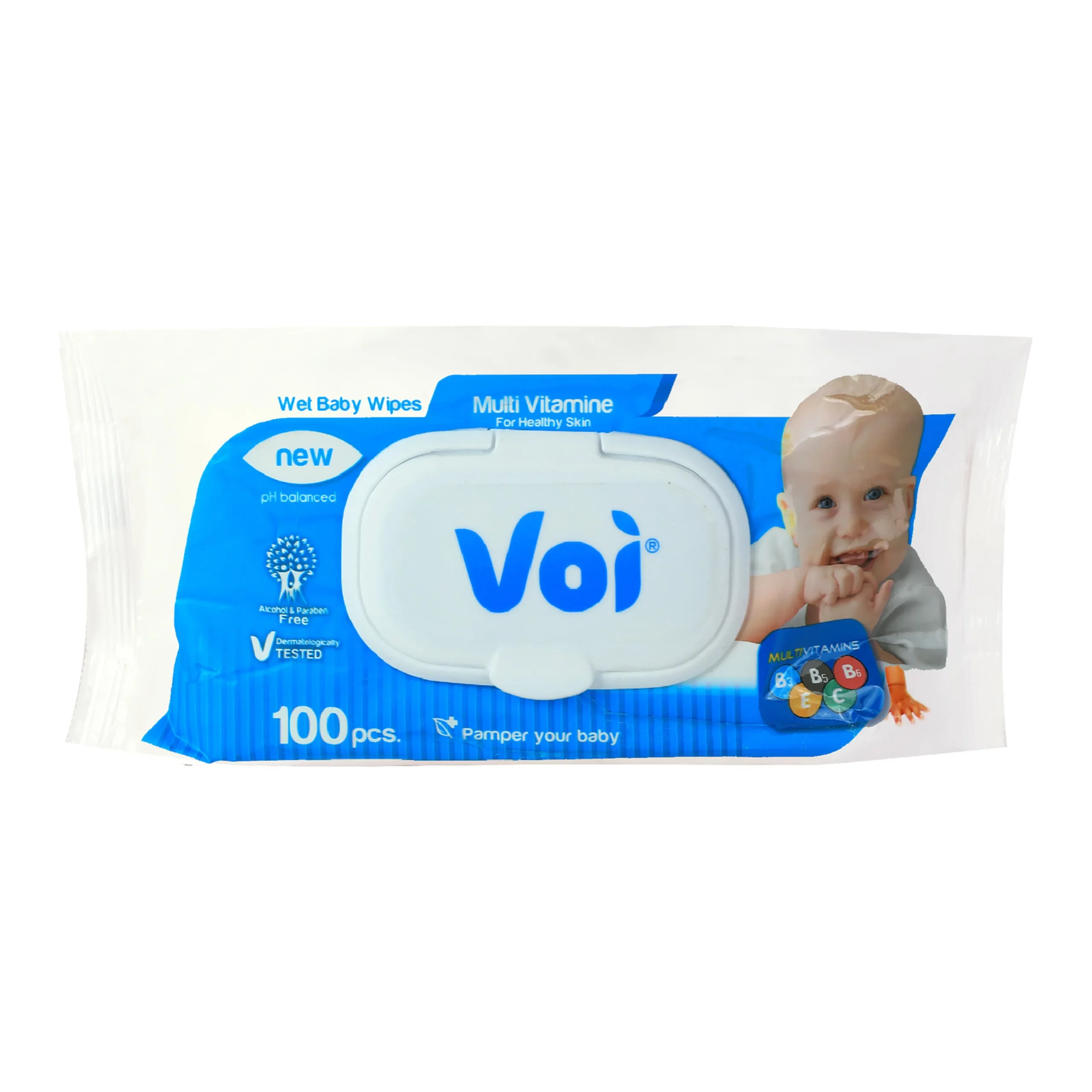 Voi Wet Baby Wipes Billendoekjes 24 pakjes á 100 stuks Voi Wet Baby Wipes Billendoekjes 24 pakjes á 100 stuks