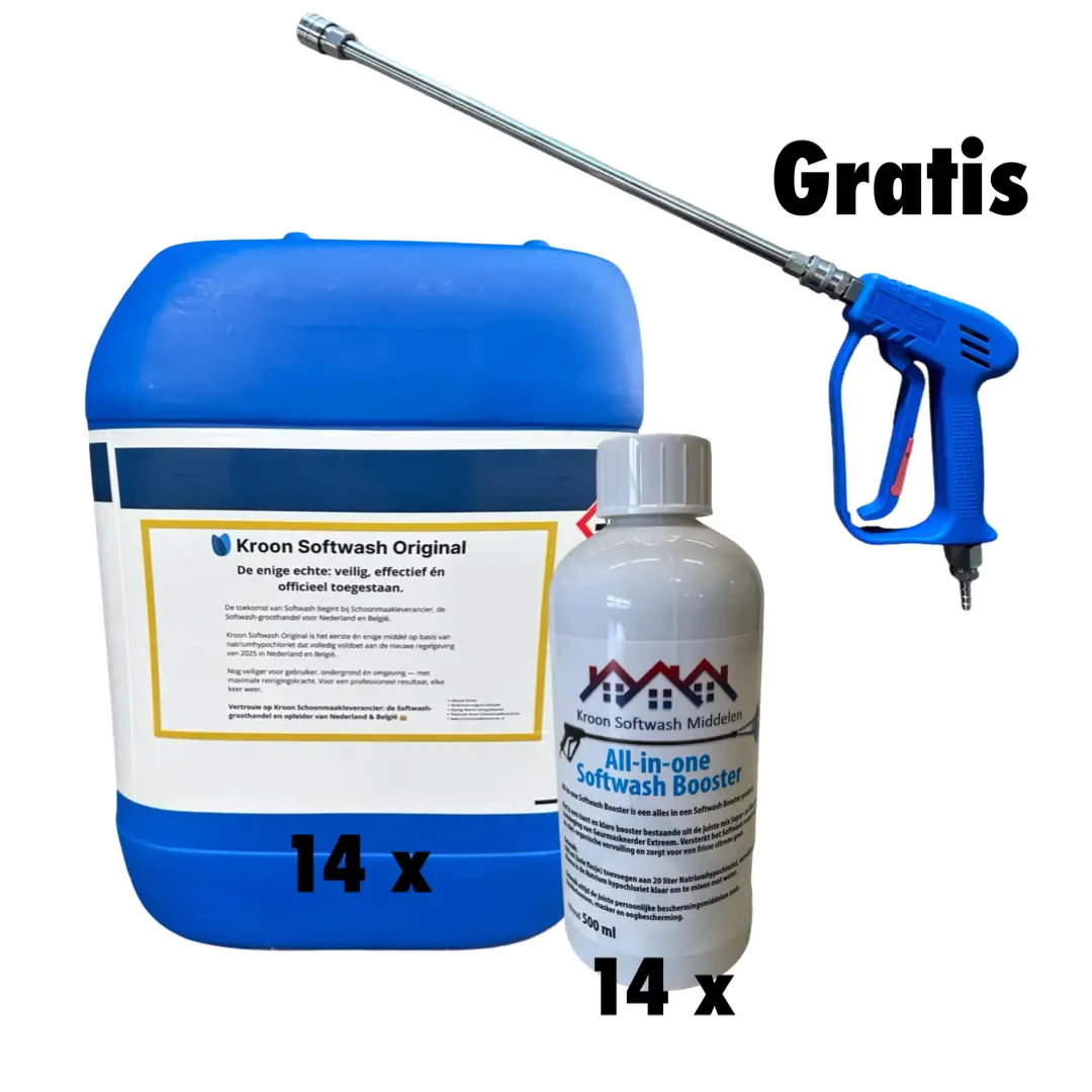 Softwash Pakket Softwash Natrium + Softwash All-in-one Softwash Booster Pakket