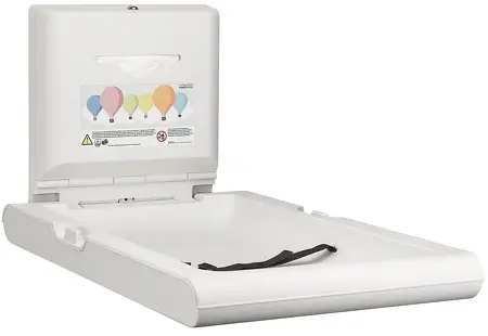 Mediclinics - Babyverschoontafel verticaal wit