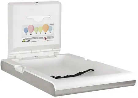 Mediclinics - Babyverschoontafel verticaal RVS