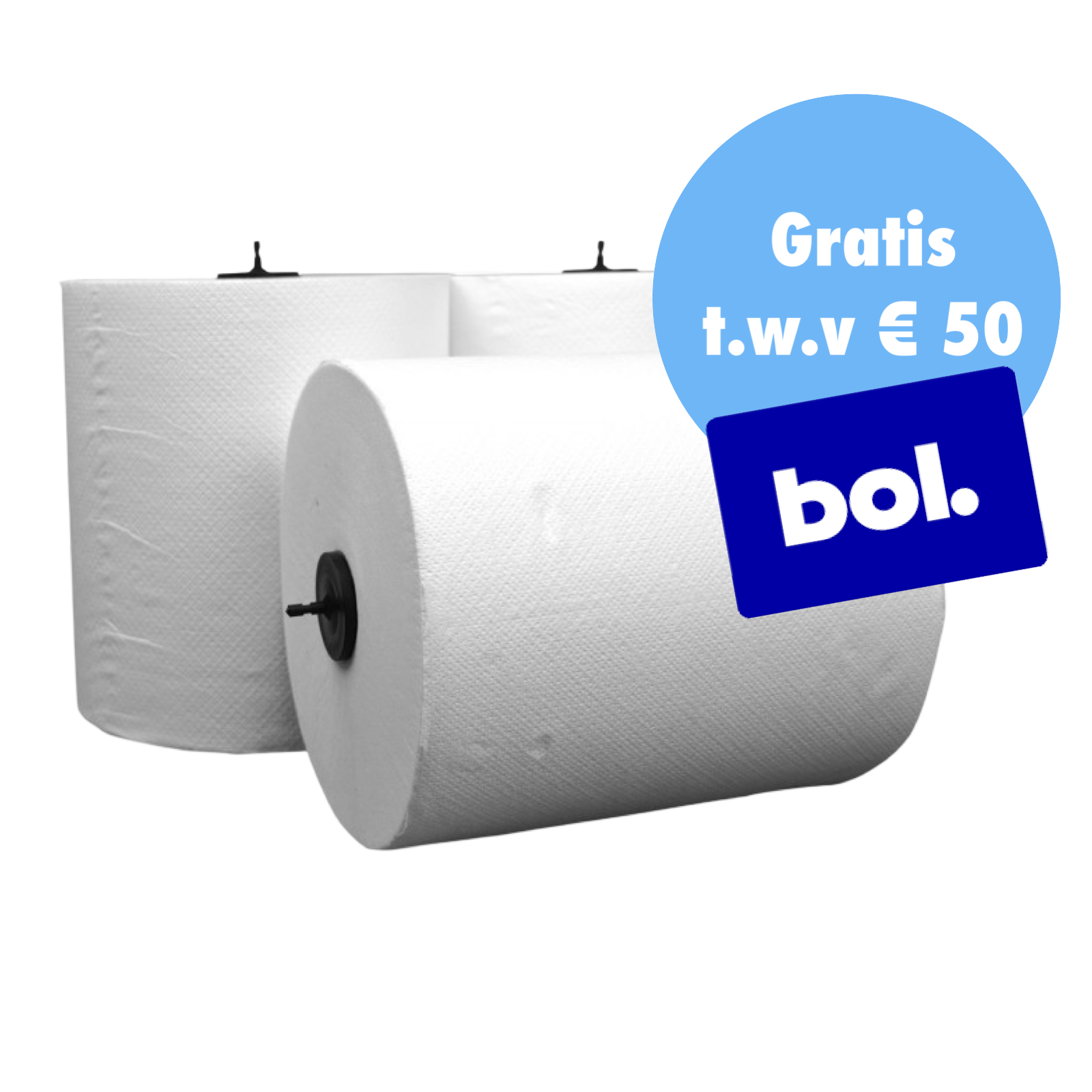 BulkySoft Handdoekrol 6 rollen 200 meter - 40 dozen - € 29,95 p/doos PALLETDEAL!