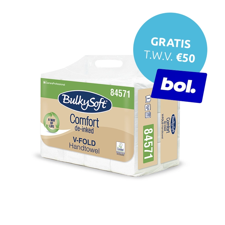 BulkySoft® Handdoekpapier 2-laags - (3000 stuks) 80 Pakken