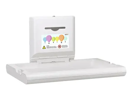 Mediclinics - Babyverschoontafel horizontaal wit