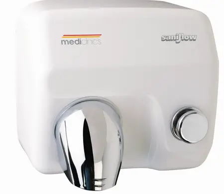 Mediclinics Handendroger wit drukknop