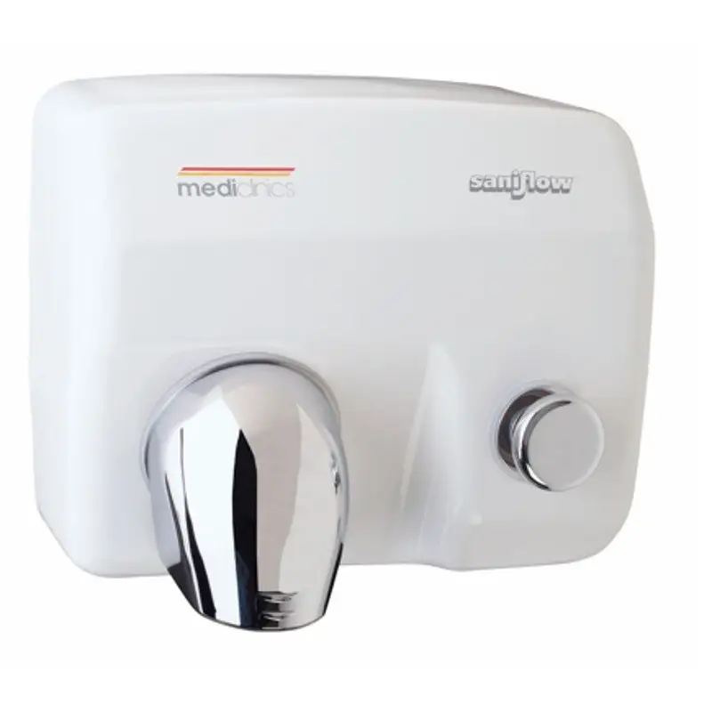 Mediclinics-Handdroger-Saniflow-Wit-Drukknop-E88-12180.jpg Mediclinics Handendroger wit drukknop E88 (Saniflow)