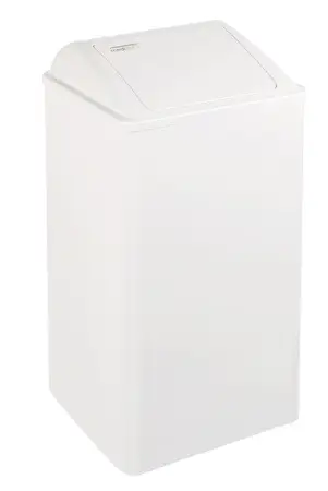 Mediclinics afvalbak gesloten 65 liter wit