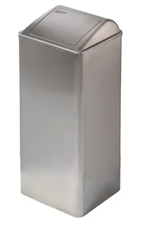 Mediclinics afvalbak gesloten 80 liter RVS