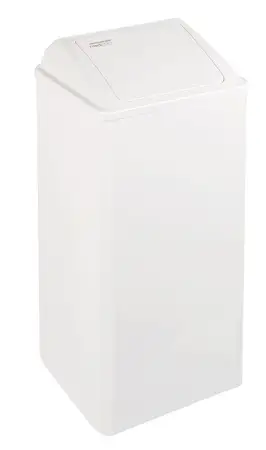 Mediclinics afvalbak gesloten 80 liter wit