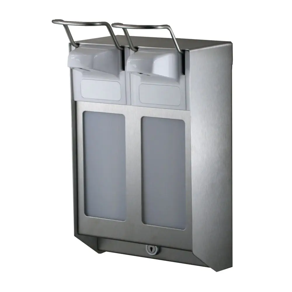 MediQo-line DUO Zeep- & desinfectiemiddeldispenser 500 ml KB RVS MQDV05E