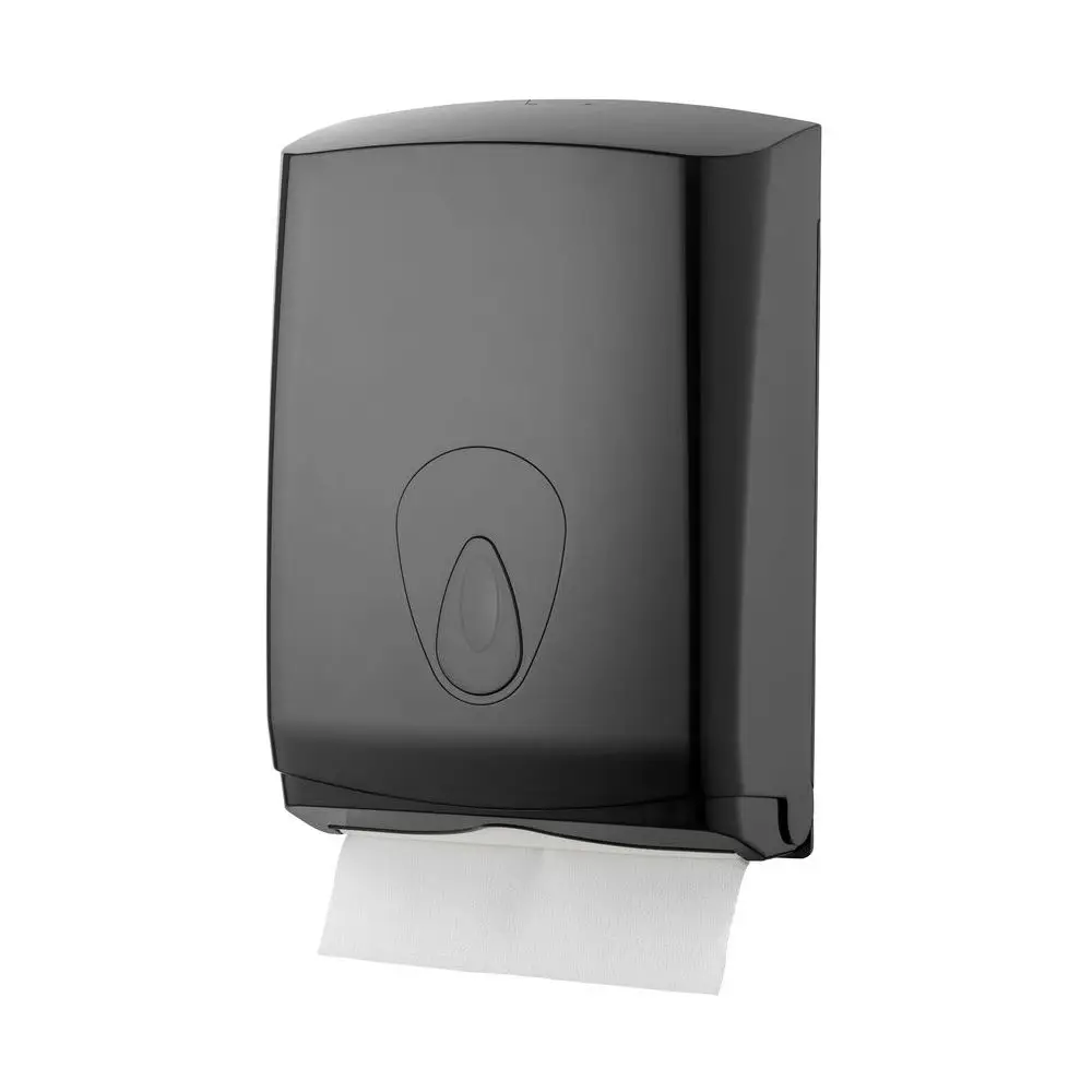 PlastiQline Handdoekdispenser midi kunststof zwart PQBMidiH