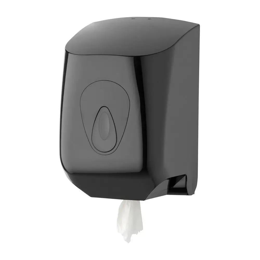 PlastiQline Poetsroldispenser midi kunststof zwart PQBMidiC