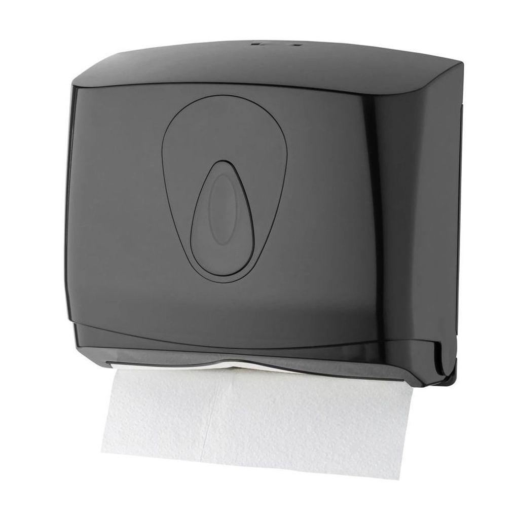 PlastiQline Handdoekdispenser mini kunststof zwart PQBMiniH