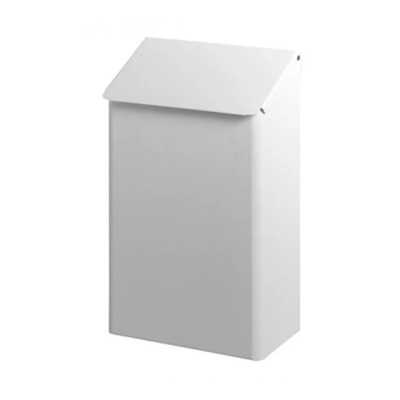 Dutch Bins Afvalbak 7 liter RVS wit