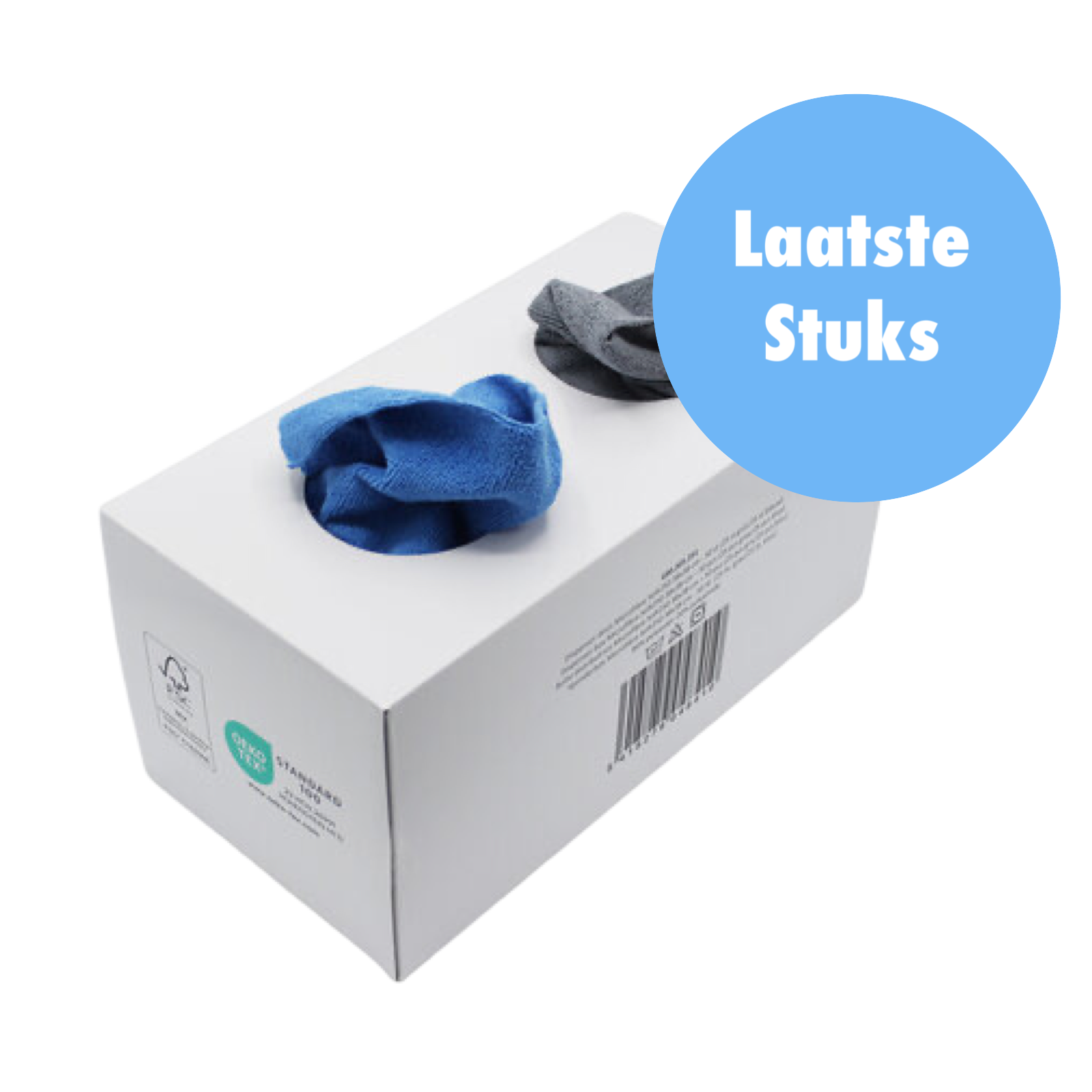 Microvezeldoeken Dispenser SOFT (Blauw/Grijs, 38x38cm, 50 stuks)