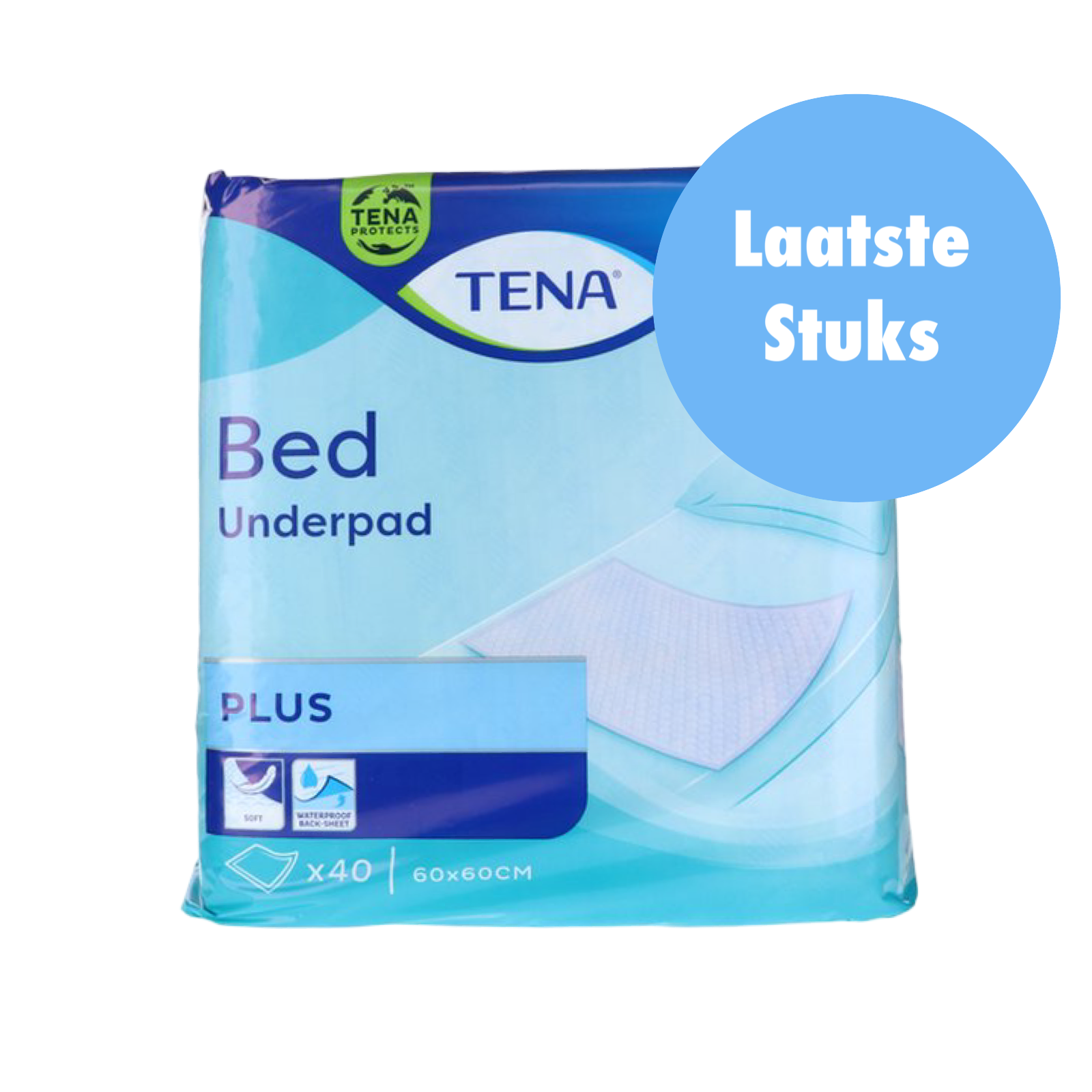 TENA Bed Plus Onderlegger 60 x 60 cm 40 Stuks
