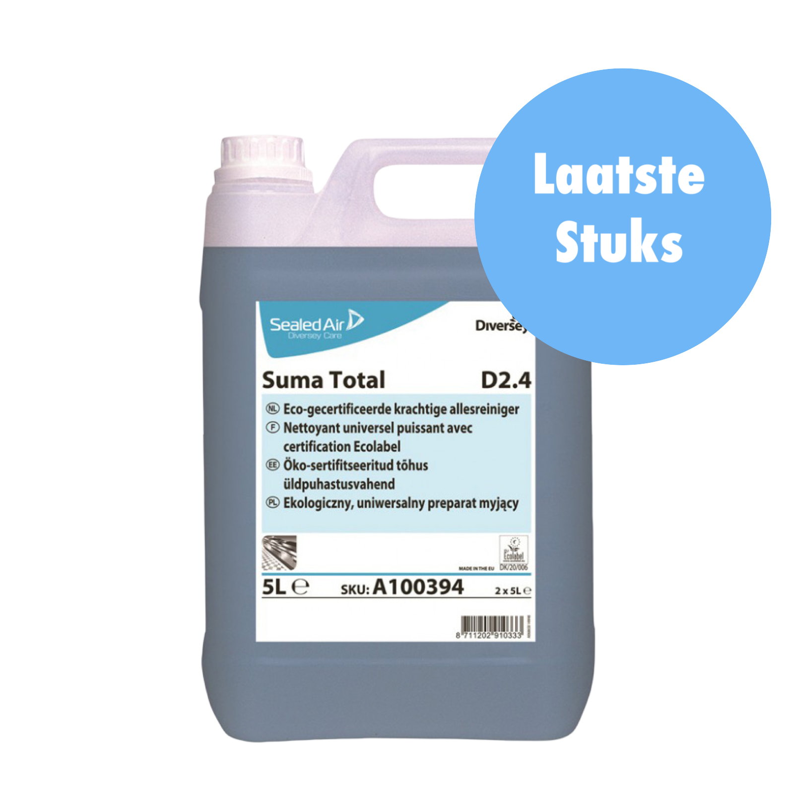 Suma D2.4 Laagschuimede Allesreiniger - Doos 2 x 5 liter