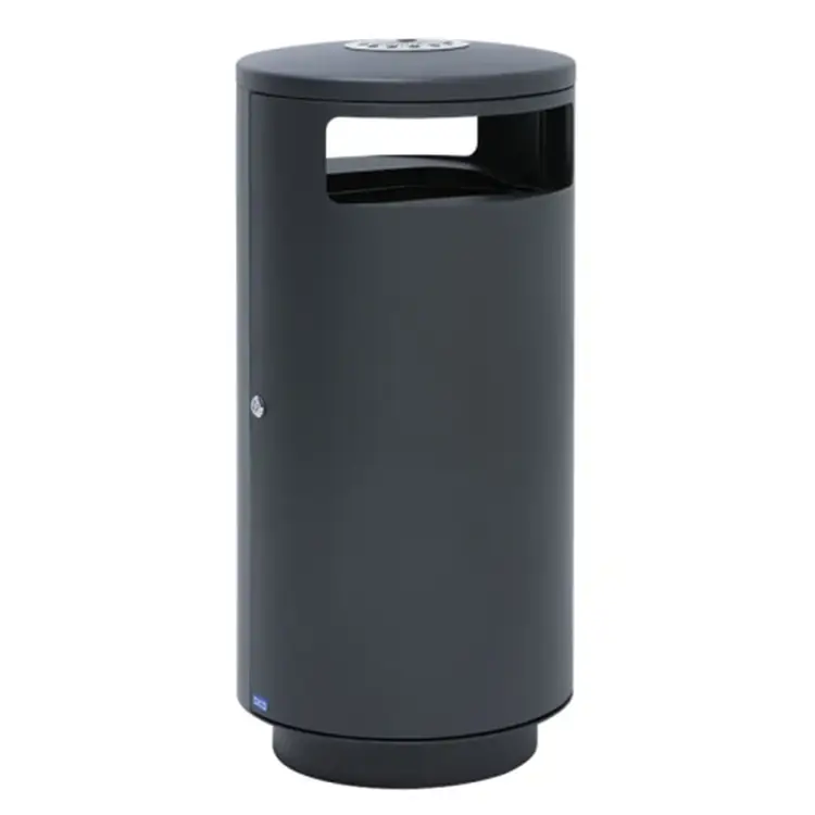 Bica-5075-Buitenafvalbak-125-liter-Bica-antraciet-