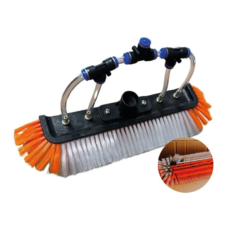 Oranje Masterpole Hoekborstel 40 cm met Rinse Bar + Gratis Hoekadapter