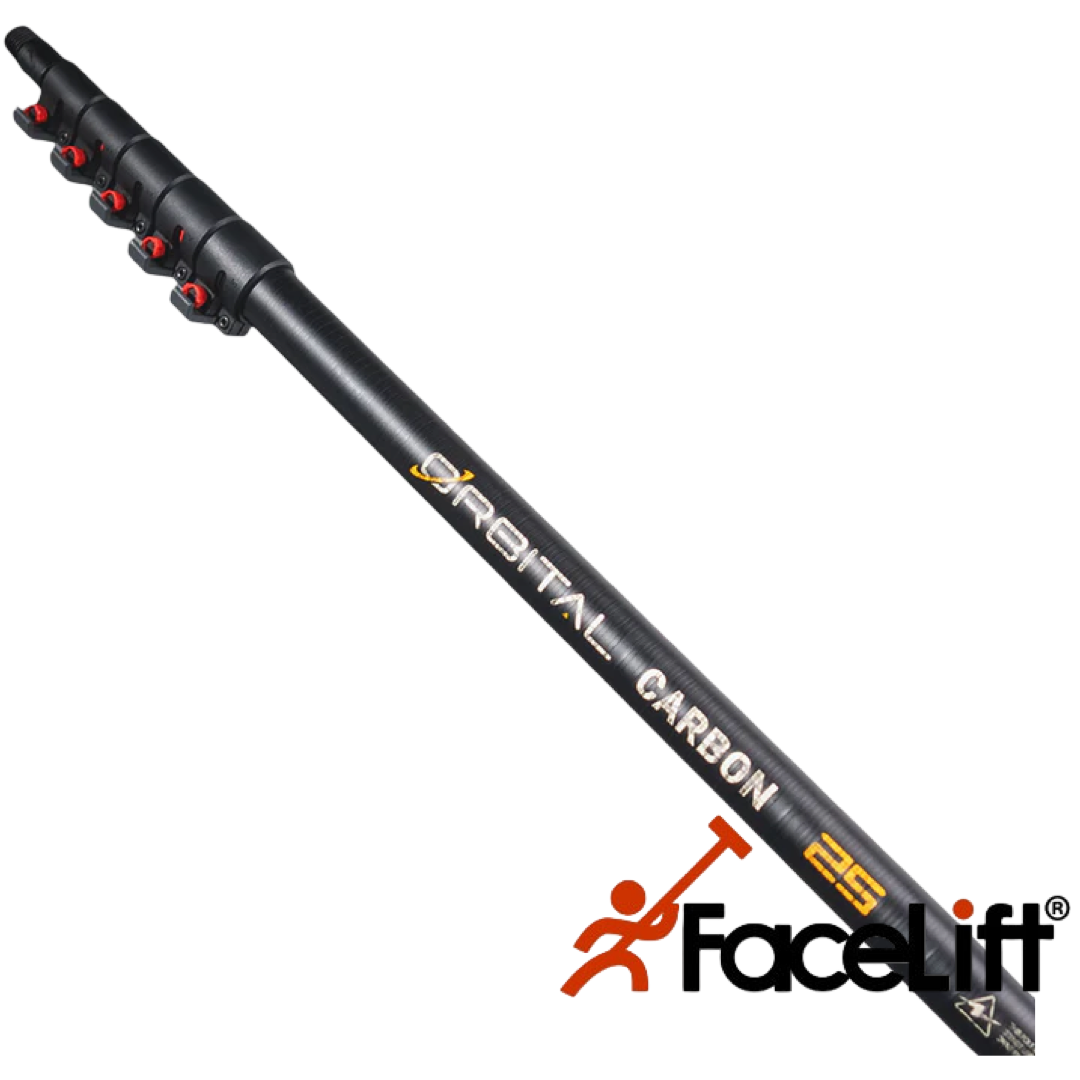 FaceLift® Orbital Carbon Telewassteel - 18 ft - 5,48 meter