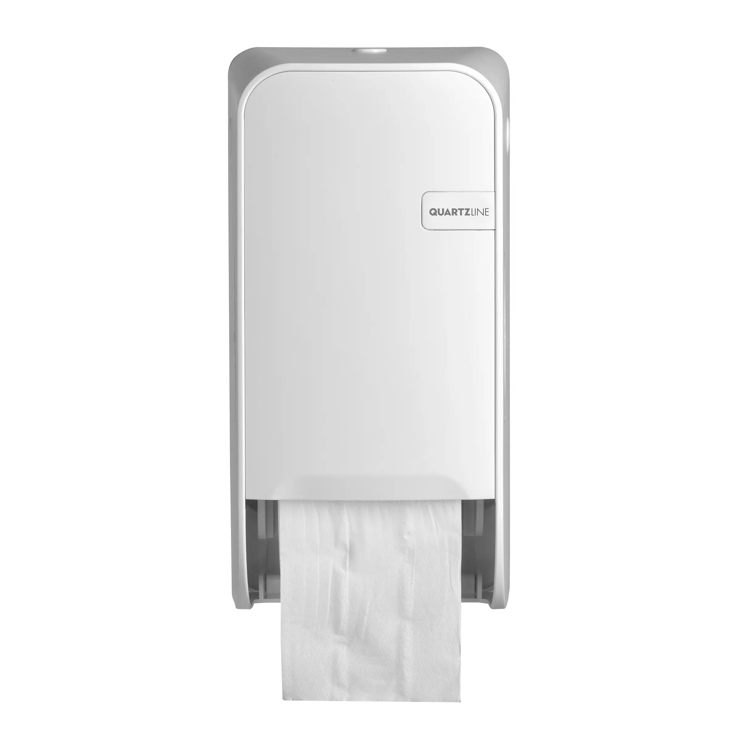 QuartzLine Duo toiletroldispenser | Compact rol traditioneel - White Quartz QuartzLine Duo toiletroldispenser | Compact rol traditioneel - White Quartz