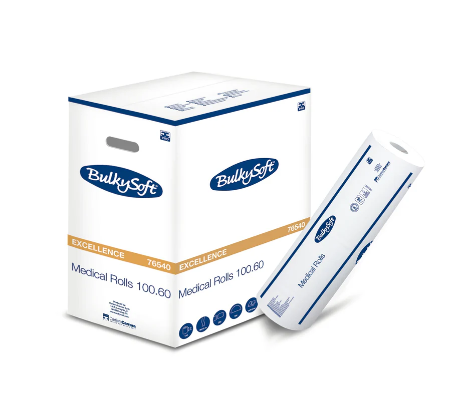 BulkySoft Onderzoekbankpapier 2-laags, 100 mtr x 50 cm (6 rollen)