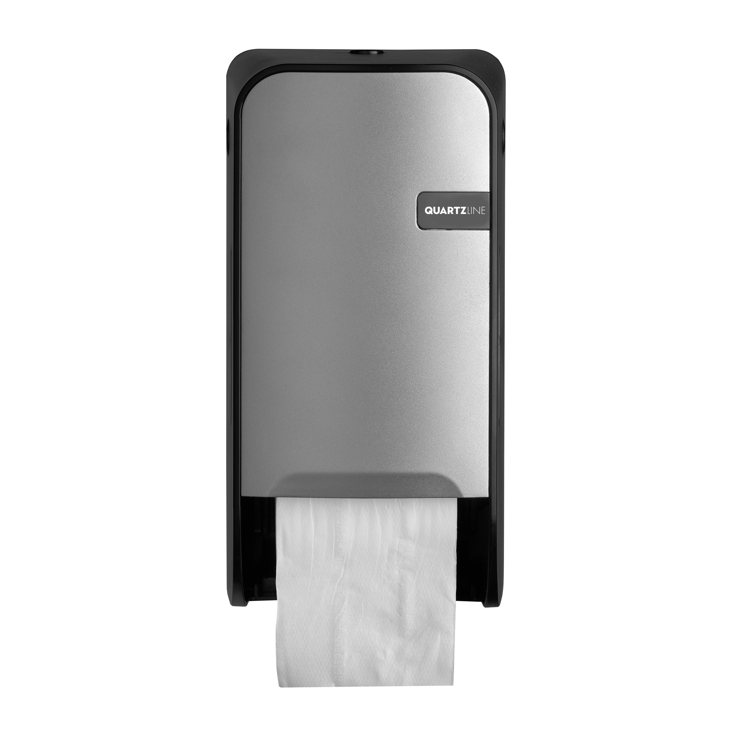Toiletrolhouder - doprollen - silver quartz