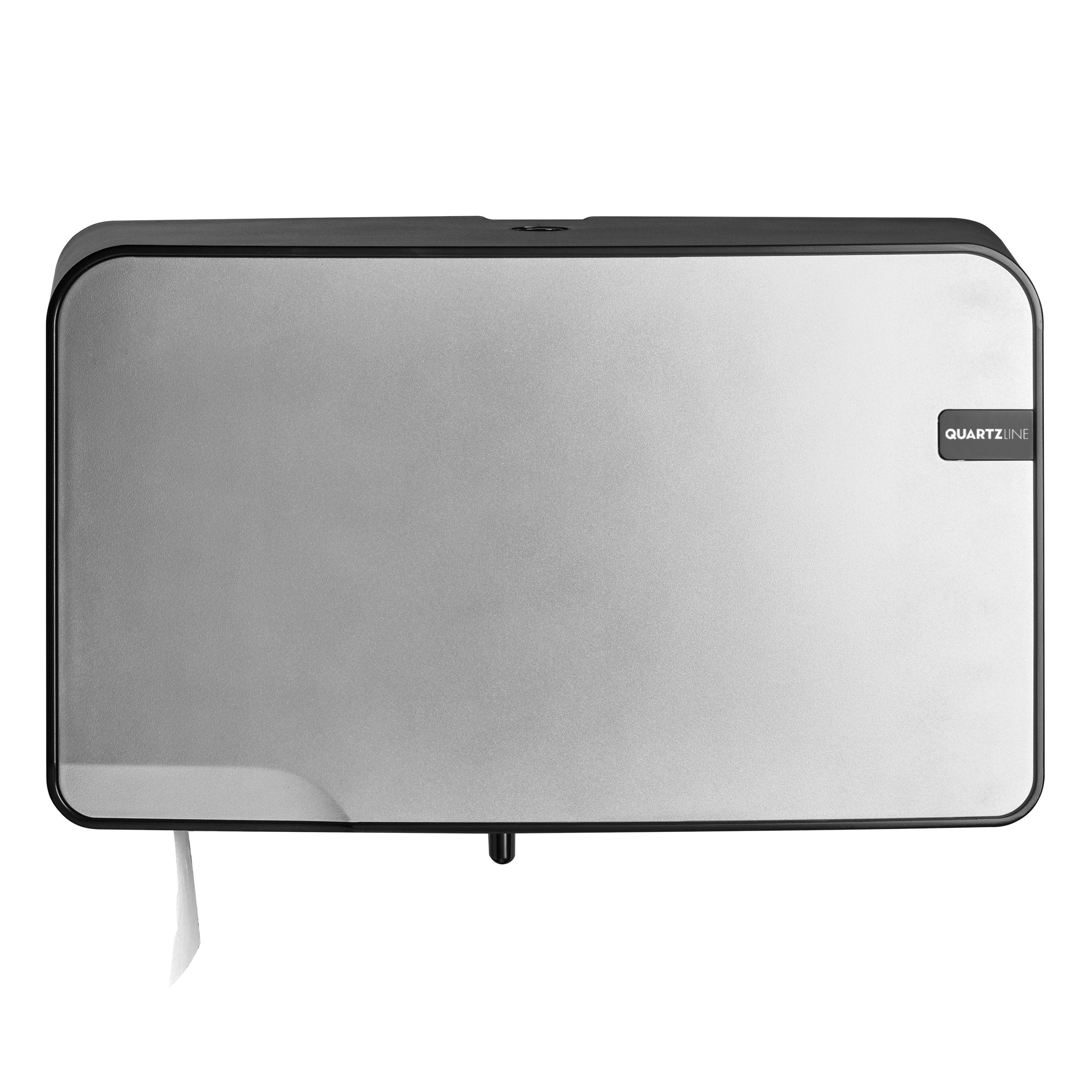 Toiletrolhouder - mini duo jumbo - silver Quartz