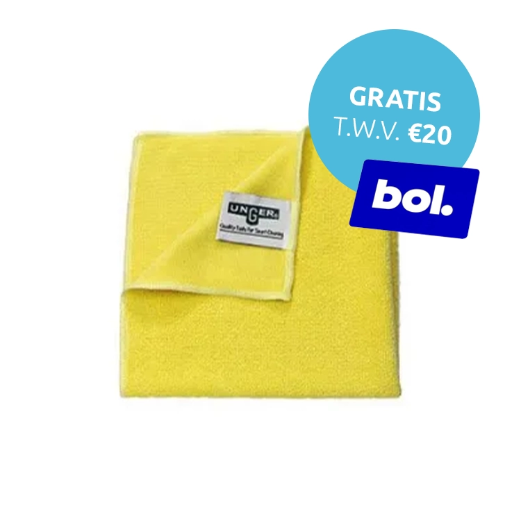 Unger SmartColor MicroWipe 200, Microvezeldoek, geel - 30 x 10 stuks (Doos)