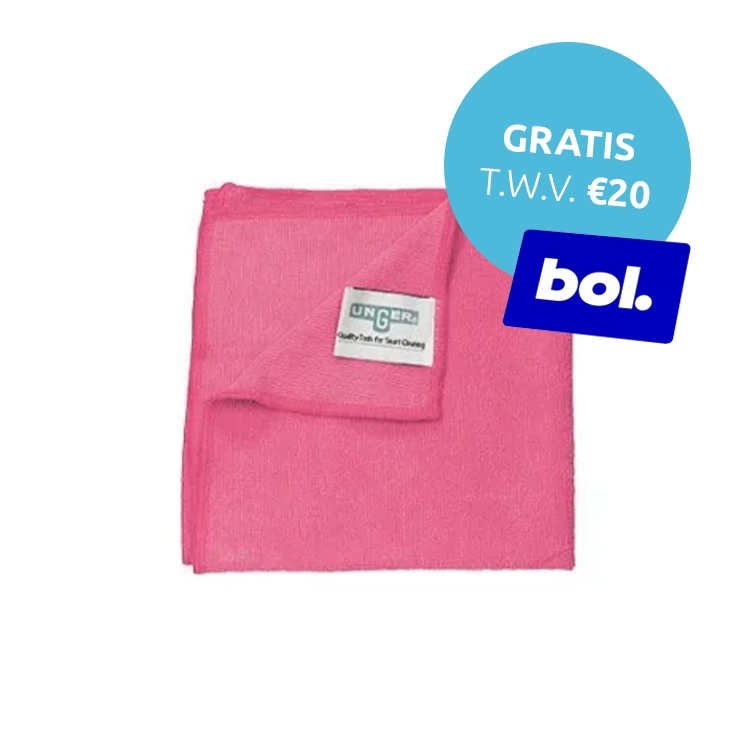 Unger SmartColor MicroWipe 200, Microvezeldoek, rood - 30 x 10 stuks (Doos)
