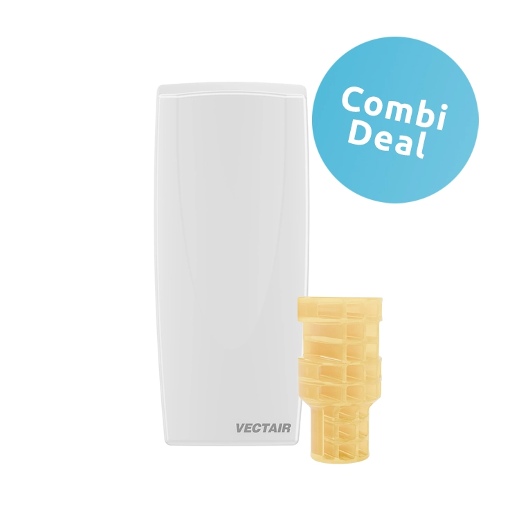 V-Air® SOLID MVP Luchtverfrisserdispenser White + 6 x V-Air® Solid Evolution Refill Mango Citrus V-Air® SOLID MVP Luchtverfrisserdispenser White + 6 x V-Air® Solid Evolution Refill Mango Citrus
