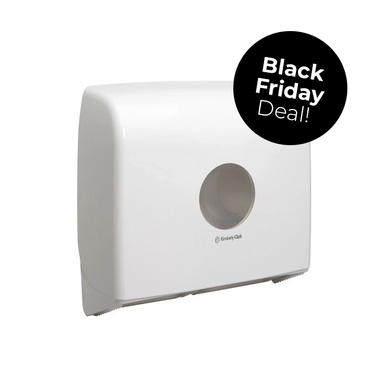 Aquarius™ Twin Mini Jumbo Toilettissue Dispenser 6947 - Wit Aquarius™ Twin Mini Jumbo Toilettissue Dispenser 6947 - Wit