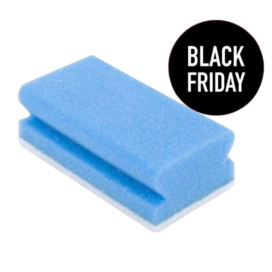 F4B1D0A0-1AF2-4515-93CF-2C3FD98809E8 Schuurspons met Grip Blauw - 10 stuks