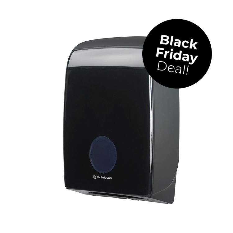 Kimberly Clark 7171 Kimberly Clark Professional Aquarius 7171 gevouwen handdoek dispenser zwart