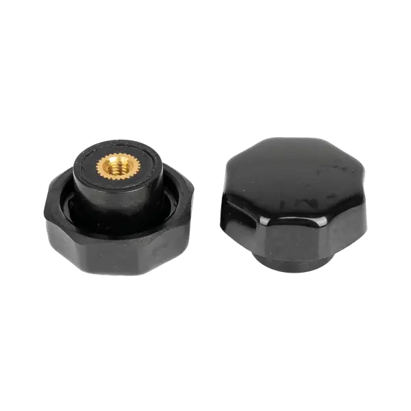 Knop zwart zuigmond 244NX, 2 stuks