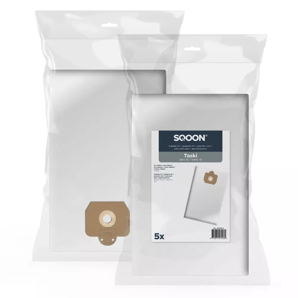 SQOON Stofzuigerzakken geschikt voor Taski Aero - Vento 15 series