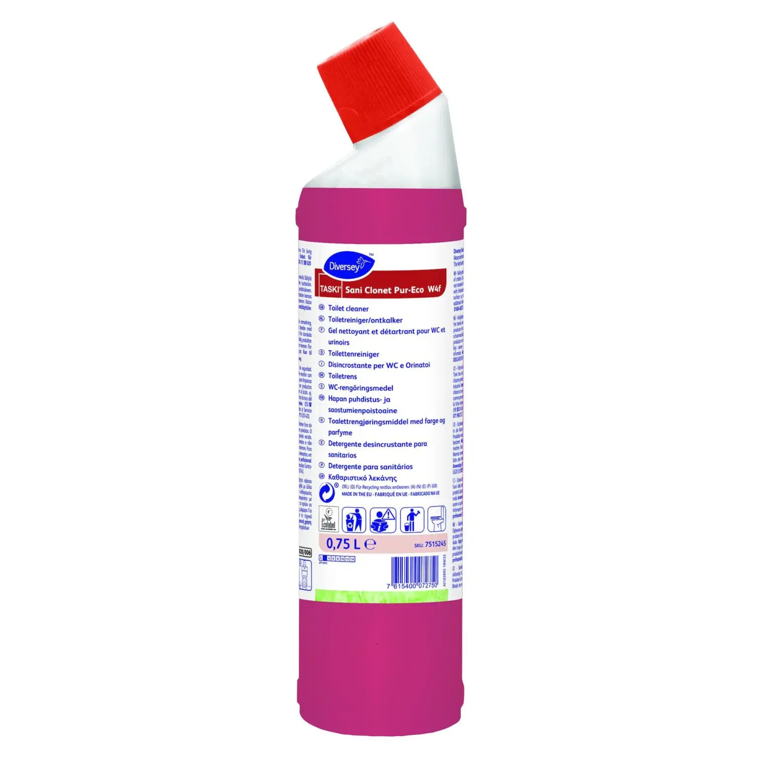TASKI Sani Clonet Pur-Eco – flacon (rood), 6 x 750 ml