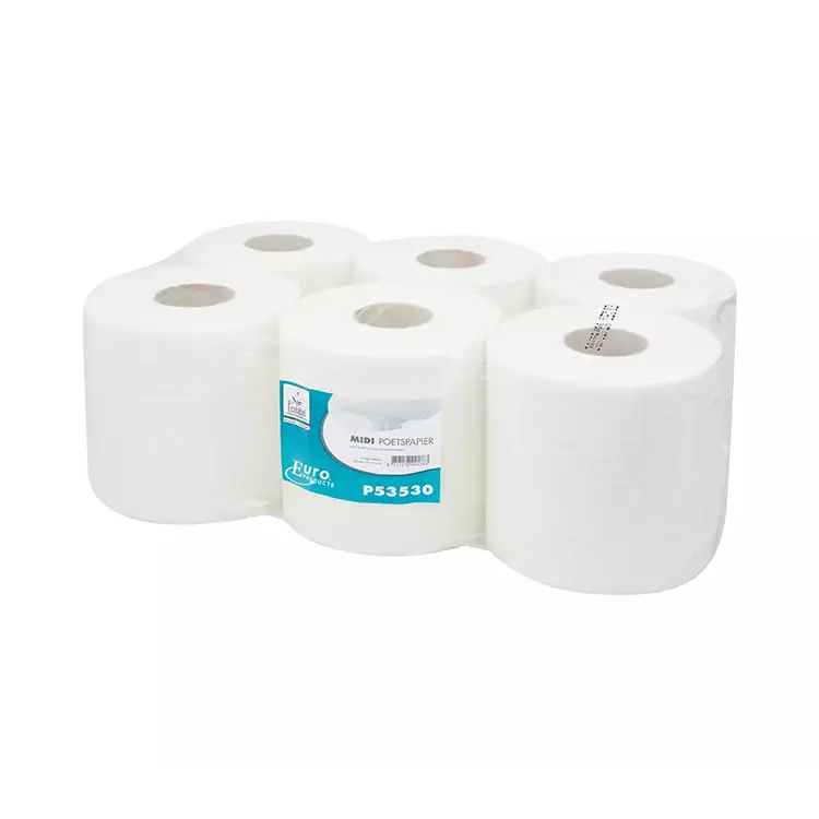 Midi poetspapier cellulose 1-laags 300 meter 6 rol Midi poetspapier cellulose 1-laags 300 meter 6 rol