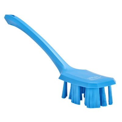 Vikan UST Afwasborstel met lange steel Blauw