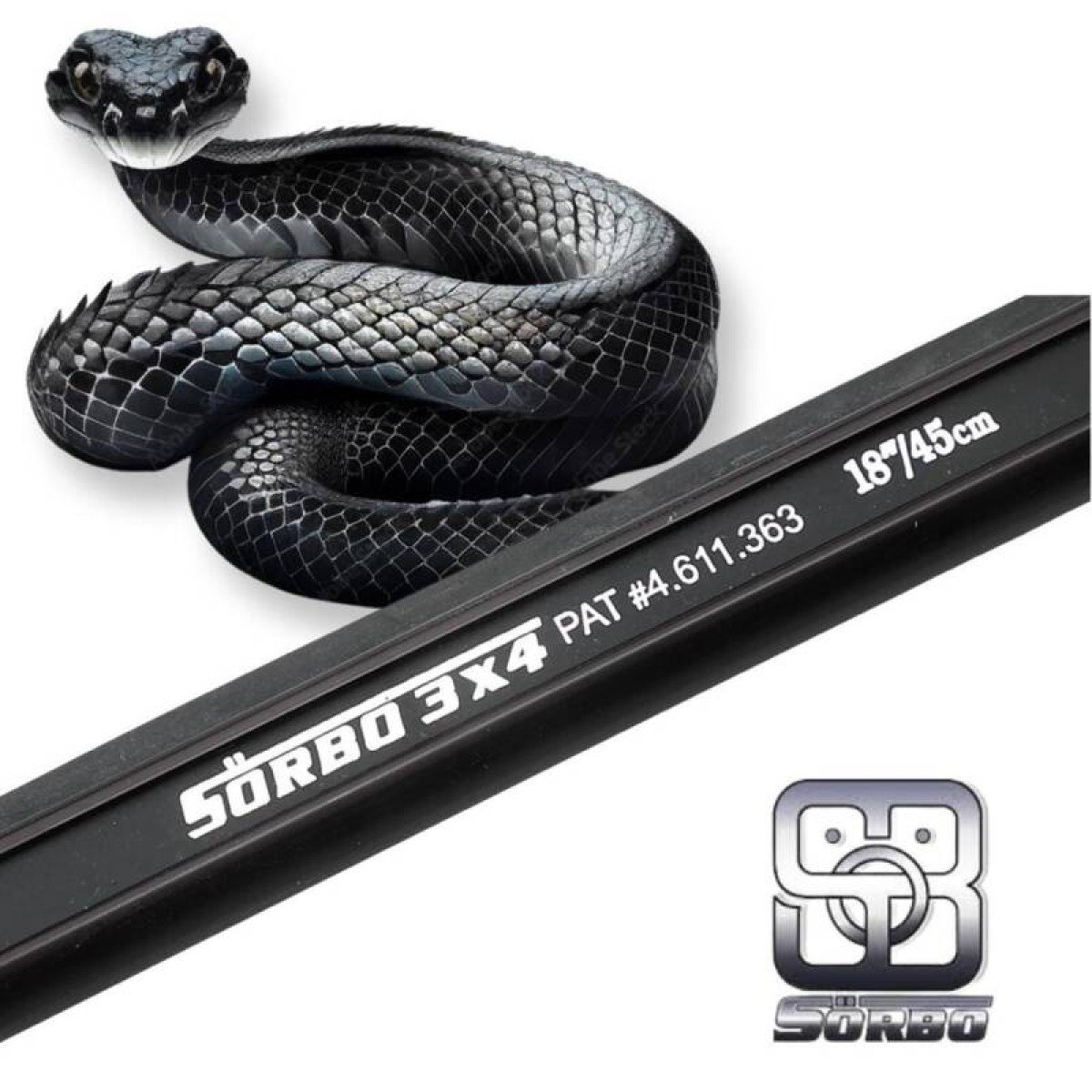 SPC Rail + Rubber Black Mamba 45cm