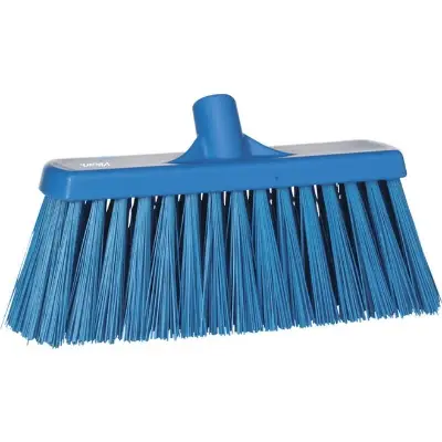 Vikan Bezem 330mm - Blauw (Harde Vezels)