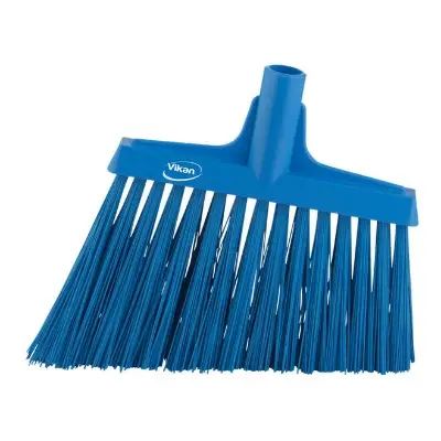 Vikan 2914 Hoekbezem 290mm - Blauw (Extra Harde Vezels)