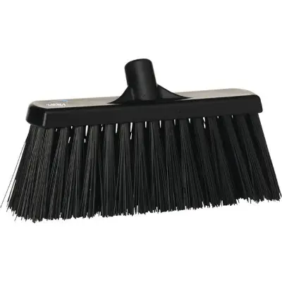 Vikan Bezem 330mm - Zwart (Harde Vezels)