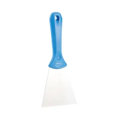 Vikan RVS Handschraper Breed Blauw