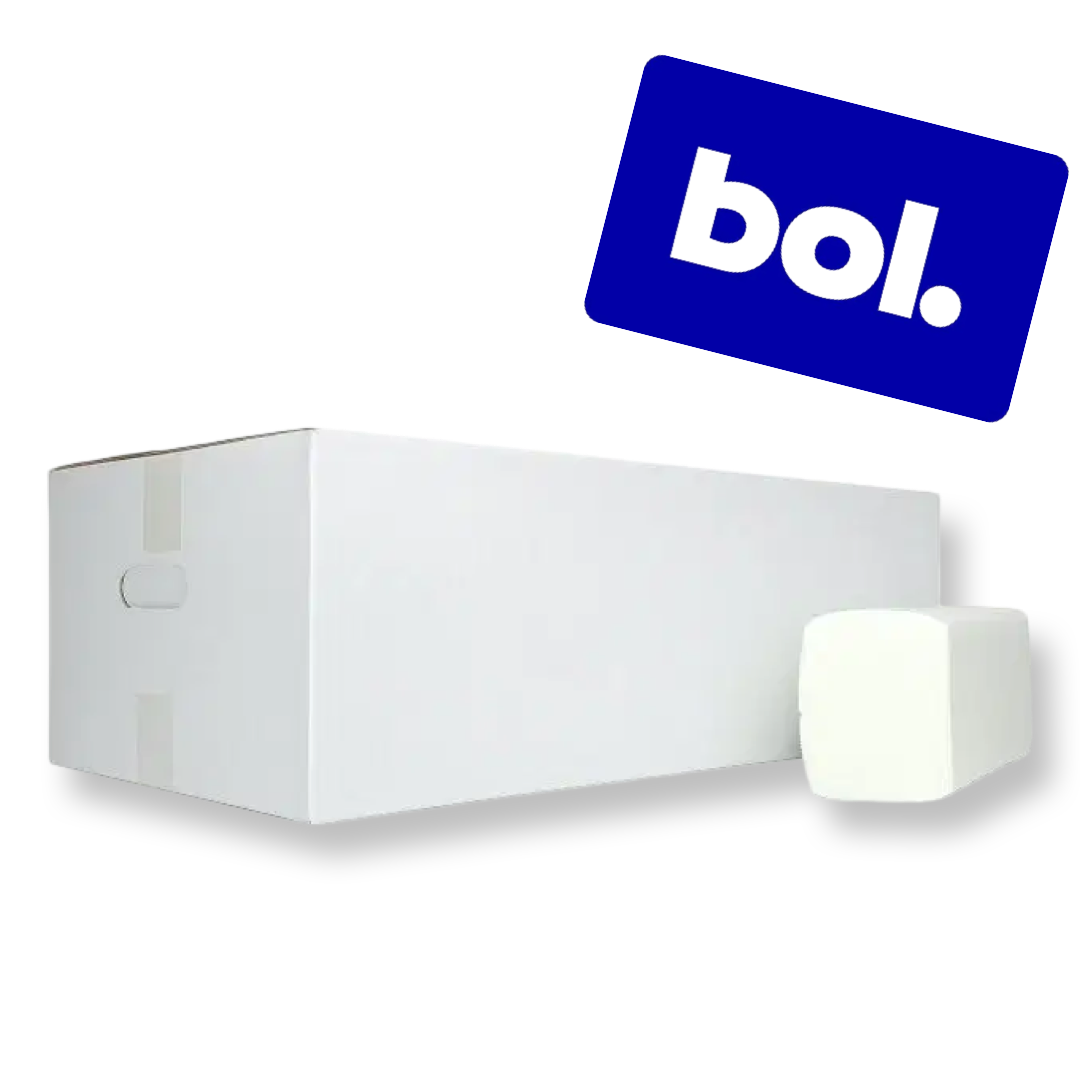 10 dozen M-fold Handdoekpapier, 2 laags, 3750 stuks + Gratis Bol. kaart t.w.v. € 20,00