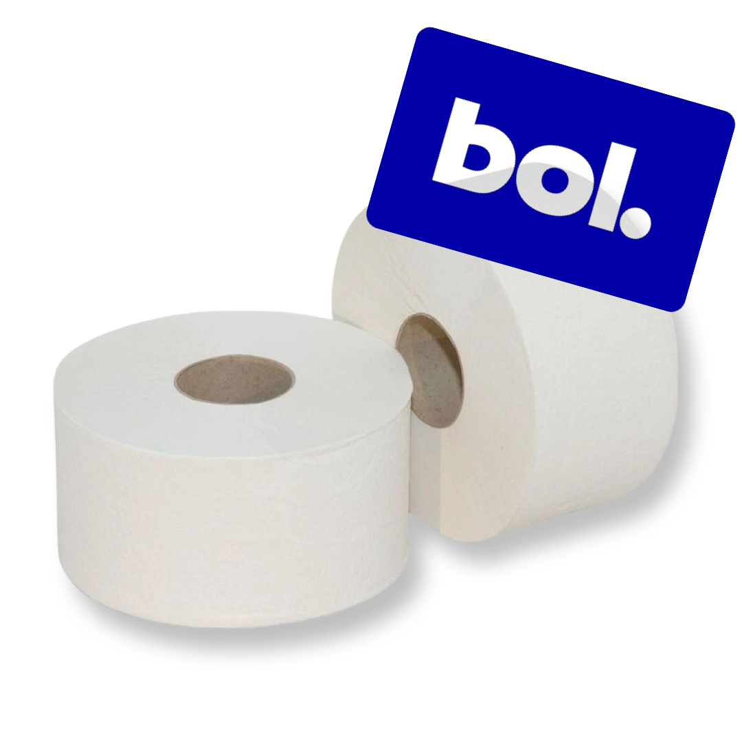 10 pakken Mini Jumbo, 2 laags, 12 rollen a 170 meter + Gratis Bol. kaart t.w.v. € 20,00