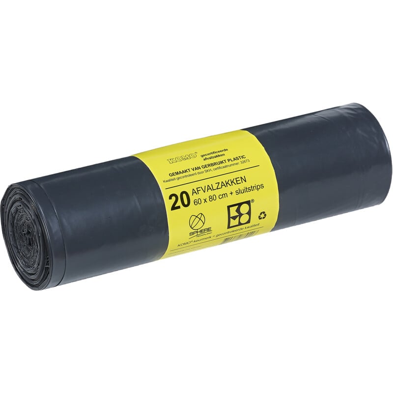 Afvalzakken Komo - Doos 20 rollen a 20 stuks